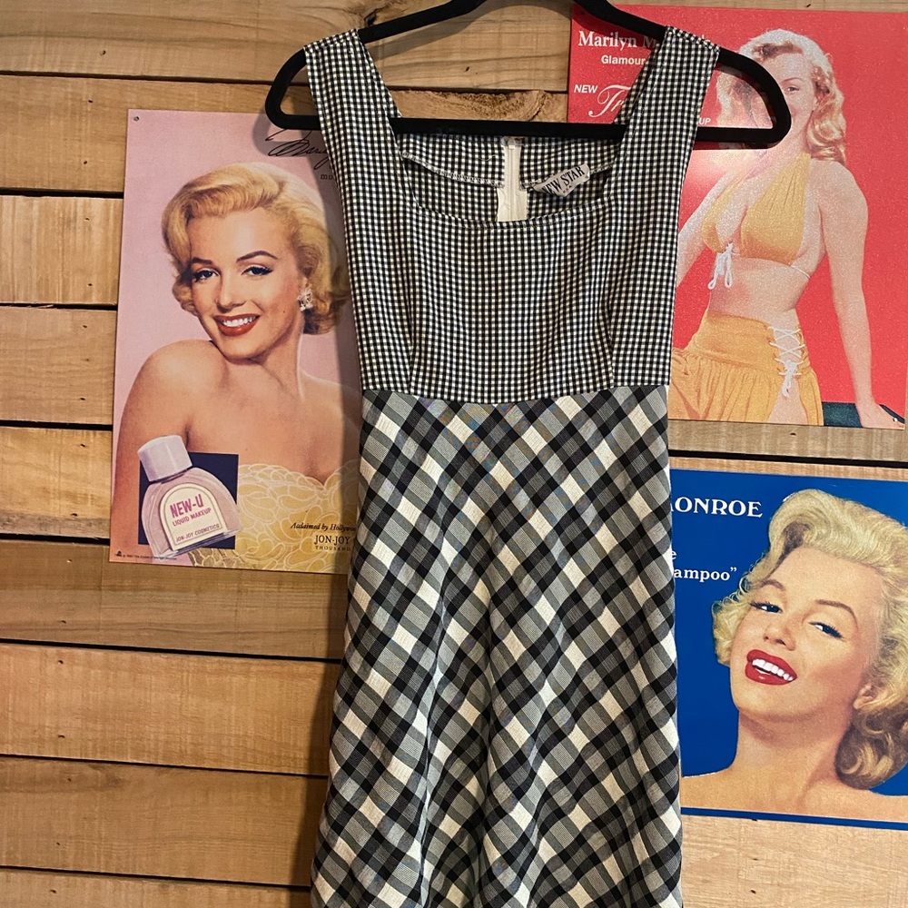plaid and gingham dress